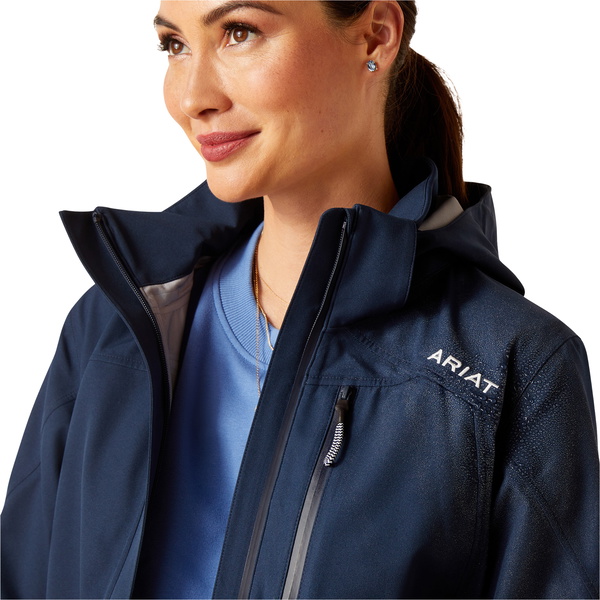 2024 Ariat Mujeres Costera H2O Abrigo Largo Parka 10046092 - Navy Eclipse